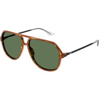 Puma PU0460S 003 58 Solbriller Mænd Tortoiseshell - Light Tortoise - 58mm