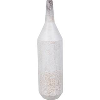 Vase Hvid Jern 15 x 15 x 60,5 cm