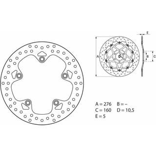 Brembo Bremseskiver Faste Med Tgk