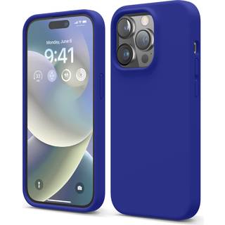 Elago kompatibel med iPhone 14 Pro Case Liquid Silicone Case Full Body Protective Cover ShockProof Slim Phone Case Anti-Scratch Soft Microfiber L