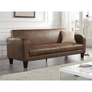 3-personers slagsofa med udtræk INICIO i slideffekt mikrofiber læderlook