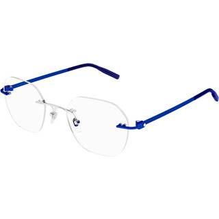 Montblanc MB0282O Asian Fit 003 49 Briller Mænd Blue - Silver Blue - 49mm