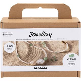 DIY Smykkesæt med Aventurin - Halskæde & Armbånd