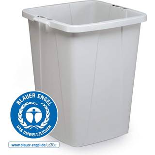 Durable Durabin affaldsspand kvadratisk 90 liter grå Blue Angel certificeret