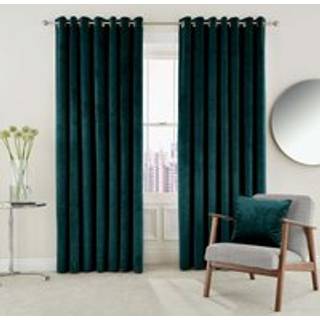 Helena Springfield Helena Springfield Teal Blue Velvet Escala Curtains
