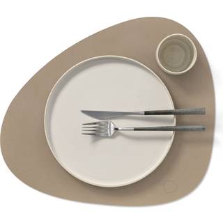LIND DNA Nupo dækkeserviet curve L Clay brown