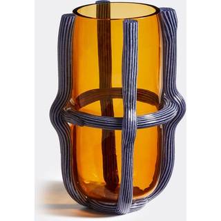 Cassina Vases - 'Sestiere' vase, amber and purple in MULTICOLOUR Murano glass