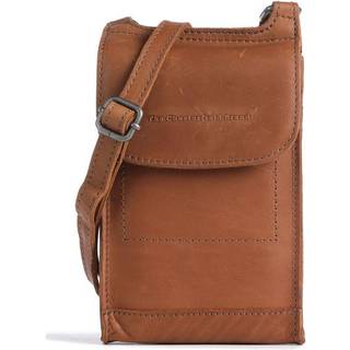 The Chesterfield Brand Cow Wax Pull Up Nebra Mobiltaske cognac