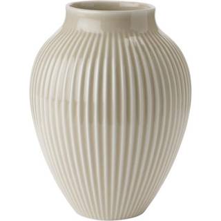 KNABSTRUP Vase 20 cm m/riller - sand