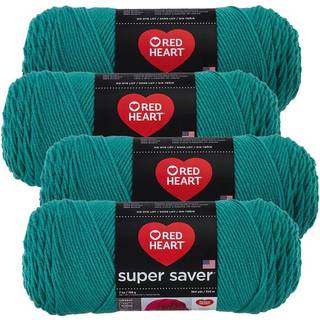 Red Heart Super Saver Yarn (4-Pack 7oz Skeins) (Jade)