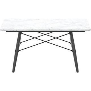 Vitra Eames Sofabord Firkantet Hvid Marmor/Sort Ask