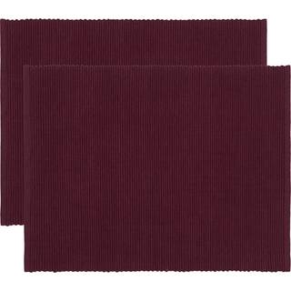 Linum Uni bordskåner 35x46 cm 2-pak Bourgognerød