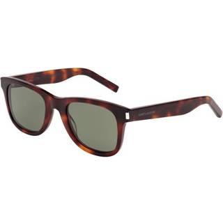 SAINT LAURENT Unisex SL 51 003 Solbriller Acetat Havana Grøn Firkantet Antiblænding