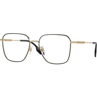 Burberry Kvinde BE1382D 1326 Optiske stel Metal Sort Transparent Firkantet Normal