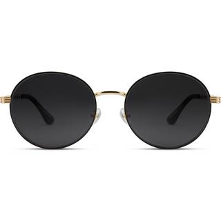 Occasus | Runde Guldfarvede & Grå Polariserede Solbriller