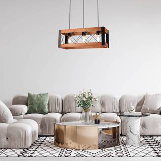 Hængelampe Lee Envostar, dæmpbar, Lyst træ, Stue/spisestue, Træ, Herregårds/rustik