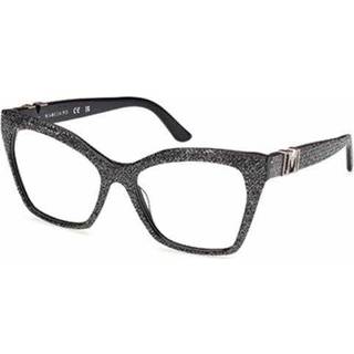 Guess GM50009 001 55 Briller Kvinder Guld - Shiny Black - 55mm