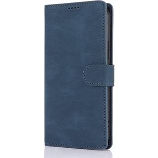 Samsung Galaxy A55 (5G) Læder Flip Cover m. Pung og Strop - Blå