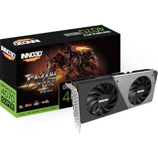 Inno3D GeForce RTX 4070 SUPER Twin X2 12GB -> Forventet levering: 1-2 hverdage