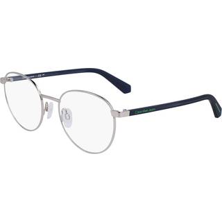 Calvin Klein Unisex CKJ23221CLIP-ON 040 Optiske stel Metal Sølv Geometrisk Normal