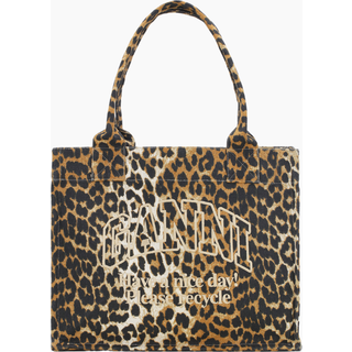 Large Easy Shopper Print A5807 - Leopard - GANNI - Leopard One Size
