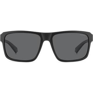 Polaroid Mand PLD 2158/S 807/M9 Solbriller Polycarbonat Sort Grå Geometrisk Polariseret