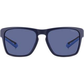 Polaroid PLD 7052/S Polarized FLL/7I 56 Solbriller Mænd Blue - Matte Blue - 56mm