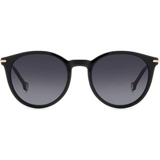 Carolina Herrera Kvinde HER 0230/S 807/9O Solbriller Acetat Sort Grå Rund Skygge