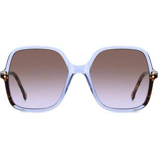 Carolina Herrera HER 0244/S MVU/QR 56 Solbriller Kvinder Blue - Transparent Azure Blue - 56mm