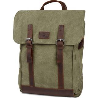 Slater Grøn & Brun Klassisk Rygsæk