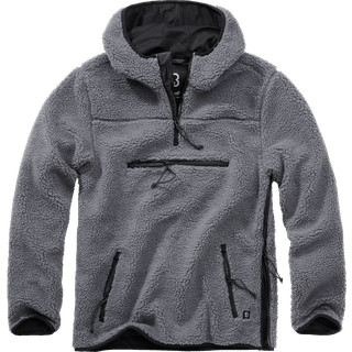 Brandit Teddyfleece Worker Pullover Black/Grey XL