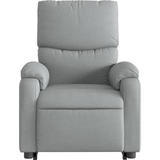 Løftestol Stof Lysegrå - Nej / Eldrevet tilbagelæningsfunktion