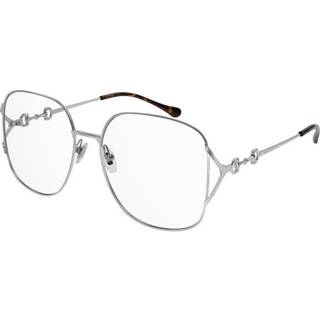 Gucci Kvinde GG1019O 002 Optiske stel Metal Sølv Oversize