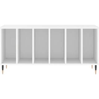 vinylskab 100x38x48 cm konstrueret træ hvid