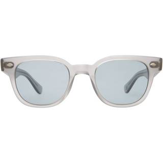 Garrett Leight CANTER SUN MLLG/PBLU 47 Solbriller Mænd Grå - Frosted Matte Light Grey - 47mm