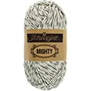 Scheepjes MIGHTY 753 Glacier Indhold: 32% Jute / 68% Cotton Vægt/længde: 50 gram = ca. 80 meter Anbefalede pinde: 4.00-4.50 mm Strikkefasthed: 10 cm = 19 x 25 m Maskinvask / Skåneprogram max 40°C / Tørres fladt.