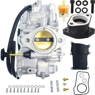 Ny YFM350 Carburetor+Intake Manifold til Yamaha Warrior 350 YFM350 X 1987-2004 ATV Quad Carb Hand Choke