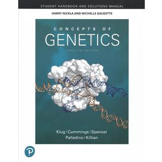 Student Handbook and Solutions Manual for Concepts of Genetics