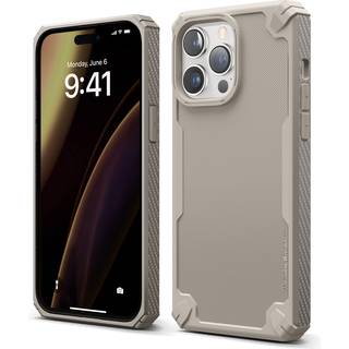 Elago Armor kompatibel med iPhone 14 Pro Max Case 6,7 tommer - US Military Grade Drop Protection Heavy -Duty Protective Case Carbon Fiber Tekstur