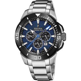 Festina F20641-2 Chrono Bike Blå/Stål Ø47 mm