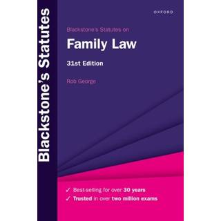 Blackstone's Statutes on Family Law
