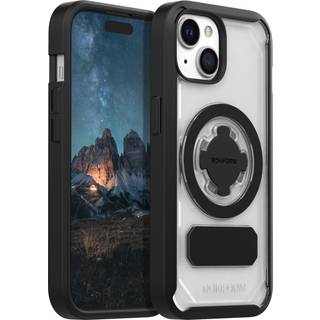Rokform - iPhone 15 Case Crystal Series Magnetic Clear iPhone 15 Cover med Roklock Twist Lock Slim Drop Tested Armor (Clear)