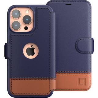 iPhone 15 Pro Max Wallet Case for Women and Men Case med kortholder [Slim & Protective] til Apple 15 Pro Max (6.7) Vegansk læder I-Phone Cover Ph
