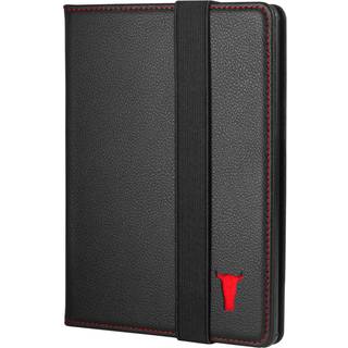 Kindle Paperwhite / Paperwhite Signature Edition Leather Case (11th Gen 2021/2022/2023) - Black with Red Detail