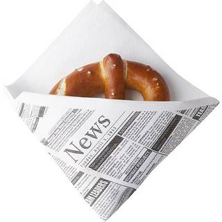 50 Stk. Snackservietter lommer - Newspaper designg