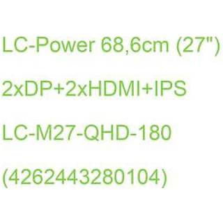 27" LC Power LC-M27-QHD-180 - LCD monitor - QHD - 27"