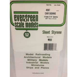 Evergreen 4067 - CarSiding Sheet 1x150x300mm 1.7 space