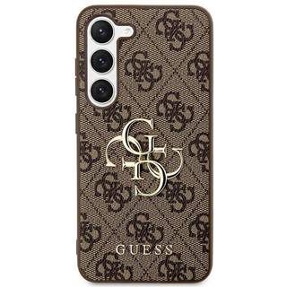 Samsung Galaxy S24 Guess 4G Big Metal Logo Hybrid Cover - Brun
