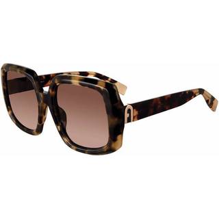 Furla Kvinde SFU709 0801 Solbriller Acetat Havana Brun Firkantet Normal Skygge