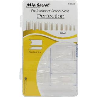 Mia Secret - Nail Tip Perfection 500 pcs Clear eller Natural Pick Yours (500 Clear)